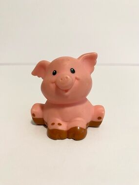 Little People Vintage 90s Farm Pink Pig Mud Animal Figure Zoo Toy Lot 4/$20 🛑